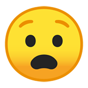 😧 Emoji Rosto Angustiado na Google Android 10.0.