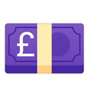 Emoji 💷 Banconota Sterlina su Google Android 10.0.