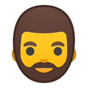 Emoji 🧔 Uomo Con La Barba su Google Android 10.0.