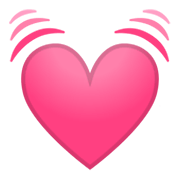 💓 Emoji Coração Pulsante na Google Android 10.0.