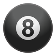 🎱 Emoji Bola Negra De Billar en Google Android 10.0.