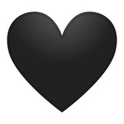🖤 Emoji Corazón Negro en Google Android 10.0.