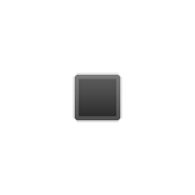 Émoji ▪️ Petit Carré Noir sur Google Android 10.0.