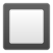 Emoji 🔲 Tasto Quadrato Bianco Con Bordo Nero su Google Android 10.0.