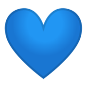 Emoji 💙 Cuore Azzurro su Google Android 10.0.