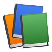 Émoji 📚 Livres sur Google Android 10.0.