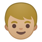 👦🏼 Emoji Junge: mittelhelle Hautfarbe Google Android 10.0.