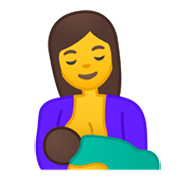 Emoji 🤱 Allattare su Google Android 10.0.
