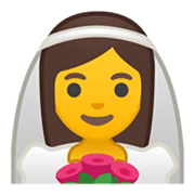 👰 Emoji Person mit Schleier Google Android 10.0.