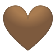 Emoji 🤎 Cuore Marrone su Google Android 10.0.