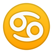 Emoji ♋ Segno Zodiacale Del Cancro su Google Android 10.0.