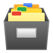 Émoji 🗃️ Boîte à Dossiers sur Google Android 10.0.