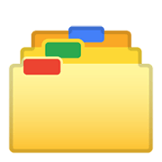 Emoji 🗂️ Divisori Per Schedario su Google Android 10.0.