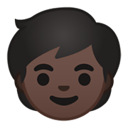 Emoji 🧒🏿 Bimbo: Carnagione Scura su Google Android 10.0.