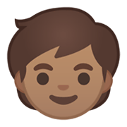 🧒🏽 Emoji Criança: Pele Morena na Google Android 10.0.