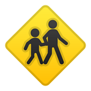 🚸 Emoji Crianças Atravessando na Google Android 10.0.