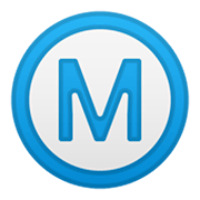 Ⓜ️ Emoji Buchstabe „M“ in Kreis Google Android 10.0.