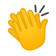 Emoji 👏 Mani Che Applaudono su Google Android 10.0.