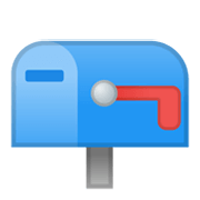 📪 Emoji geschlossener Briefkasten ohne Post Google Android 10.0.