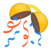 🎊 Emoji Bola De Confeti en Google Android 10.0.