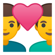 Émoji 👨‍❤️‍👨 Couple Avec Cœur : Homme Et Homme sur Google Android 10.0.