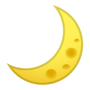 Émoji 🌙 Croissant De Lune sur Google Android 10.0.