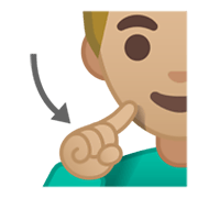 🧏🏼‍♂️ Emoji Homem Surdo: Pele Morena Clara na Google Android 10.0.