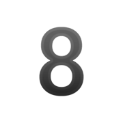 8️ Emoji Algarismo oito na Google Android 10.0.