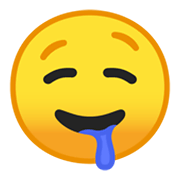 🤤 Emoji Cara Babeando en Google Android 10.0.