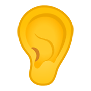 Emoji 👂 Orecchio su Google Android 10.0.