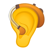 Emoji 🦻 Orecchio Con Apparecchio Acustico su Google Android 10.0.
