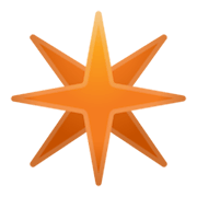Émoji ✴️ étoile Huit Branches sur Google Android 10.0.