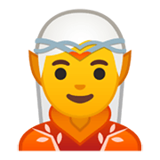 Emoji 🧝 Elfo su Google Android 10.0.