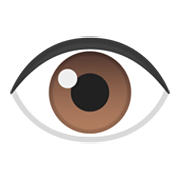 👁️ Emoji Auge Google Android 10.0.