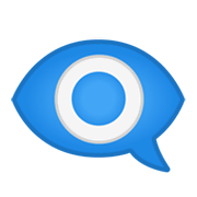 Emoji 👁️‍🗨️ Occhio Nel Fumetto su Google Android 10.0.
