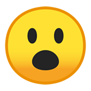 😮 Emoji Cara Con La Boca Abierta en Google Android 10.0.
