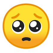 Emoji 🥺 Faccina Sull’orlo Delle Lacrime su Google Android 10.0.