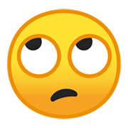 Emoji 🙄 Faccina Con Occhi Al Cielo su Google Android 10.0.