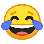 Emoji 😂 Faccina Con Lacrime Di Gioia su Google Android 10.0.