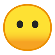 Emoji 😶 Faccina Senza Bocca su Google Android 10.0.