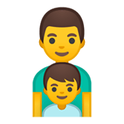 Émoji 👨‍👦 Famille : Homme Et Garçon sur Google Android 10.0.