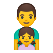 👨‍👧 Emoji Família: Homem E Menina na Google Android 10.0.