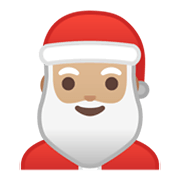 Émoji 🎅🏼 Père Noël : Peau Moyennement Claire sur Google Android 10.0.