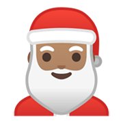 🎅🏽 Emoji Weihnachtsmann: mittlere Hautfarbe Google Android 10.0.