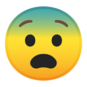Emoji 😨 Faccina Impaurita su Google Android 10.0.