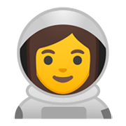 Émoji 👩‍🚀 Astronaute Femme sur Google Android 10.0.