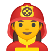 👩‍🚒 Emoji Bombera en Google Android 10.0.