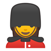 💂‍♀️ Emoji Guardia Mujer en Google Android 10.0.