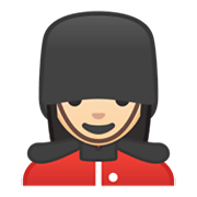 💂🏻‍♀️ Emoji Wachfrau: helle Hautfarbe Google Android 10.0.