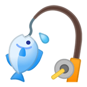 🎣 Emoji Caña De Pescar en Google Android 10.0.